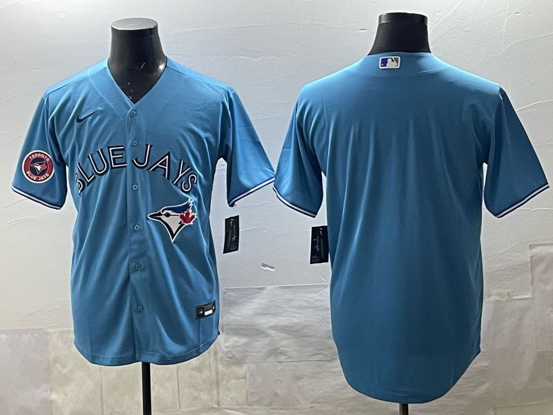 Men 2025 Toronto Blue Jays Blank Light Blue Game Nike MLB Jersey style 03->toronto blue jays->MLB Jersey